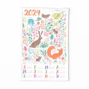 2024 Woodland Block Print Calendar