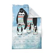 2019 Calendar, Penguin Family First