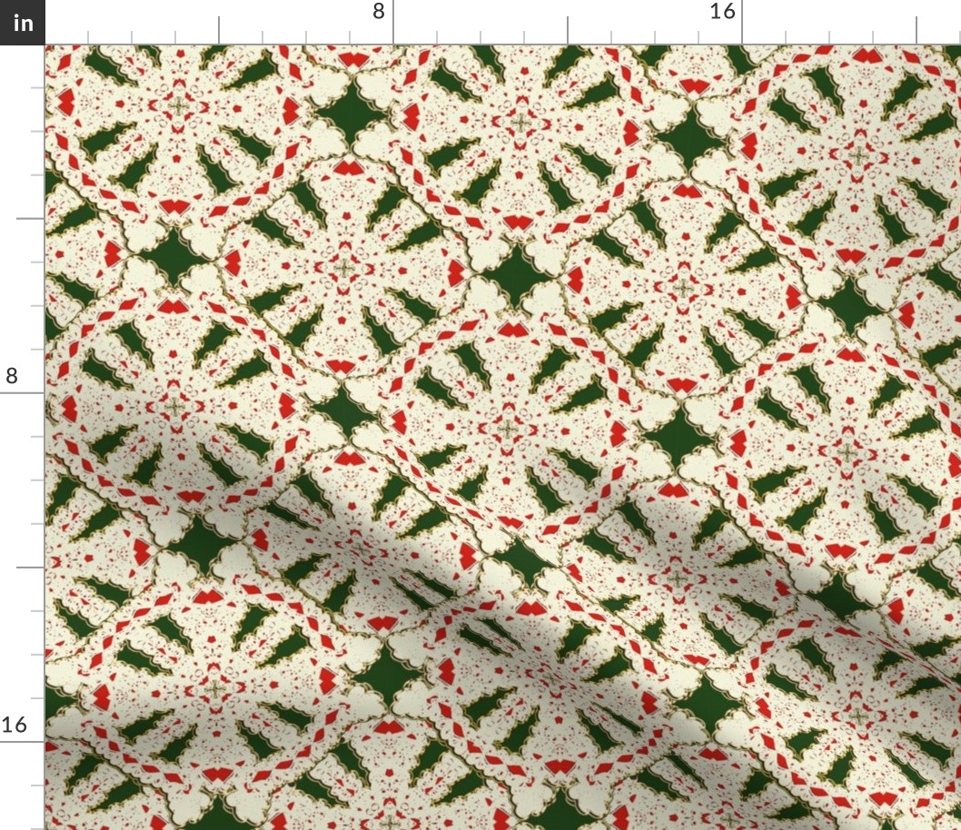 Red and Green Christmas Kaleidoscope