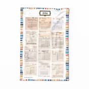 Library Tea Towel Calendar 2024