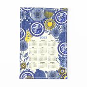2023 Vintage Blue Willow Calendar