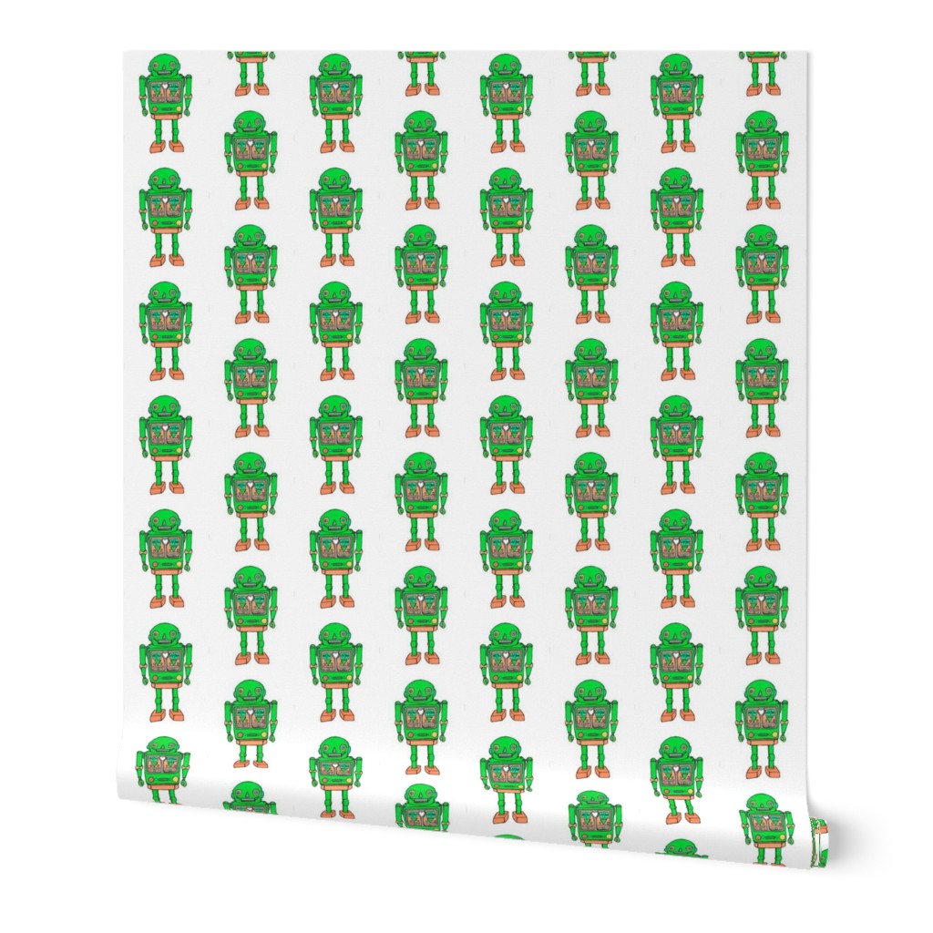 Green robot smaller prints
