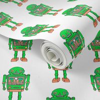 Green robot smaller prints