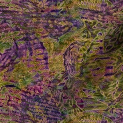 Tropical abstract - purple green