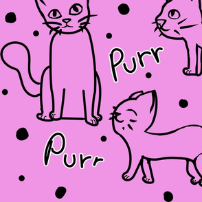 Purr Cat Pattern