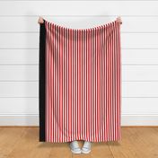 Raggedy Doll Stripes- red/white-black 