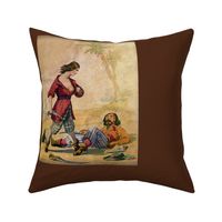Pirate Pillow ~ Th' Fearsome Pirate Queen ~ on Chestnut
