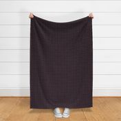 One Inch Eggplant Purple and Black Houndstooth Check