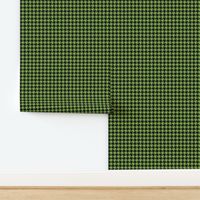 One Inch Greenery Green and Black Houndstooth Check