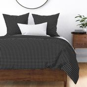 One Inch Medium Gray and Black Houndstooth Check