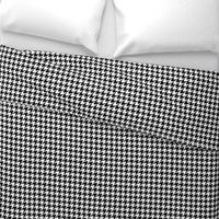 One Inch Black and White Houndstooth Check