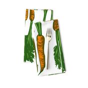 carrots alternating block print