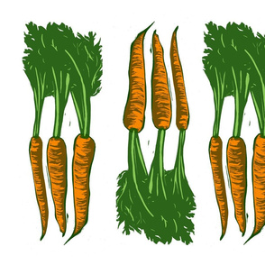 carrots alternating block print