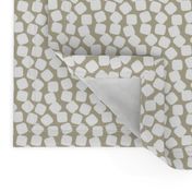 Squishy White Marshmallows on a Taupe Background