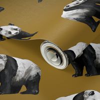 Panda Panda - Large Scale on Gold