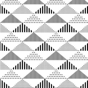 geo cool triangles black and white vertical