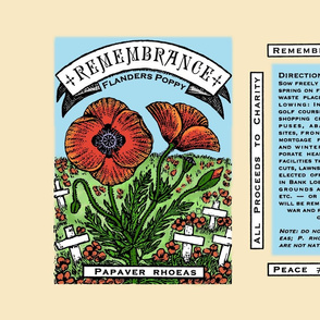 Remembrance Poppy Seed Packet