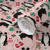 Australian Shepherd fabric christmas tri colored coat dog breeds pink