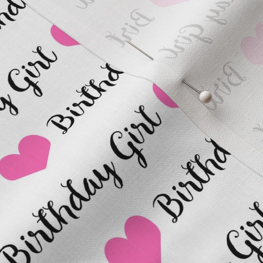 birthday girl fabric and wrap