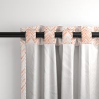 Pale blush watercolor herringbone small scale