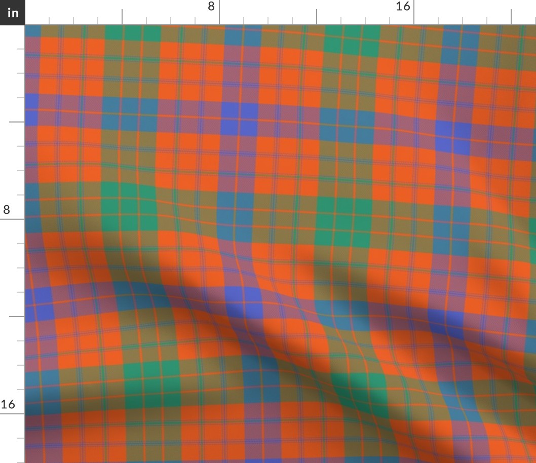 Ross clan tartan, 8" ancient colors