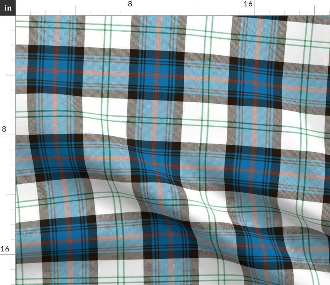 Sutherland Old dress tartan, 6", antique colors