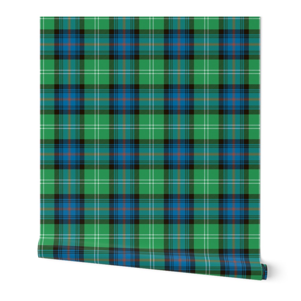 Sutherland Old tartan, 6" antique colors, , from Vestiarium Scoticum, c. 1829