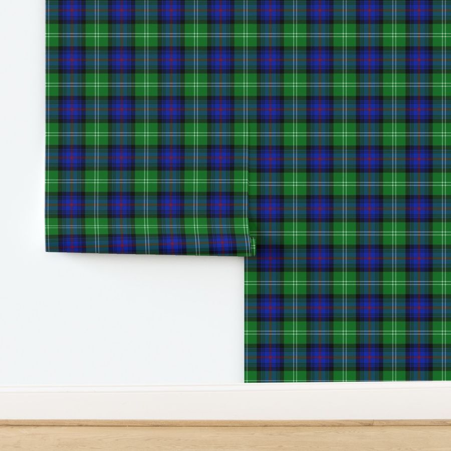 Sutherland Old tartan, 6", modern colors, from Vestiarium Scoticum, c. 1829