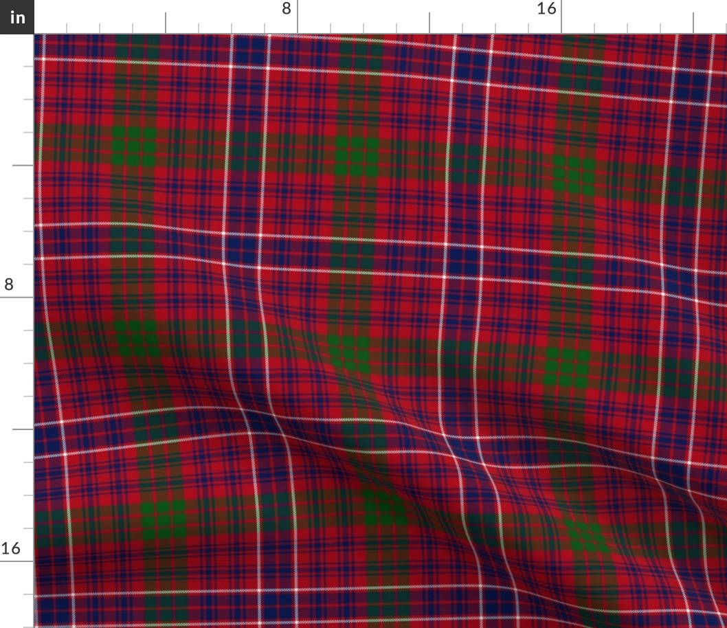 MacRae red tartan #2, 6" muted colors - c.1850 Wilson's of Bannockburn