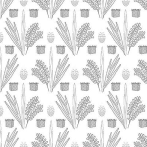 Sukkot Toile de Jouy, Black on White