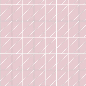 Pink Geometric White Lines