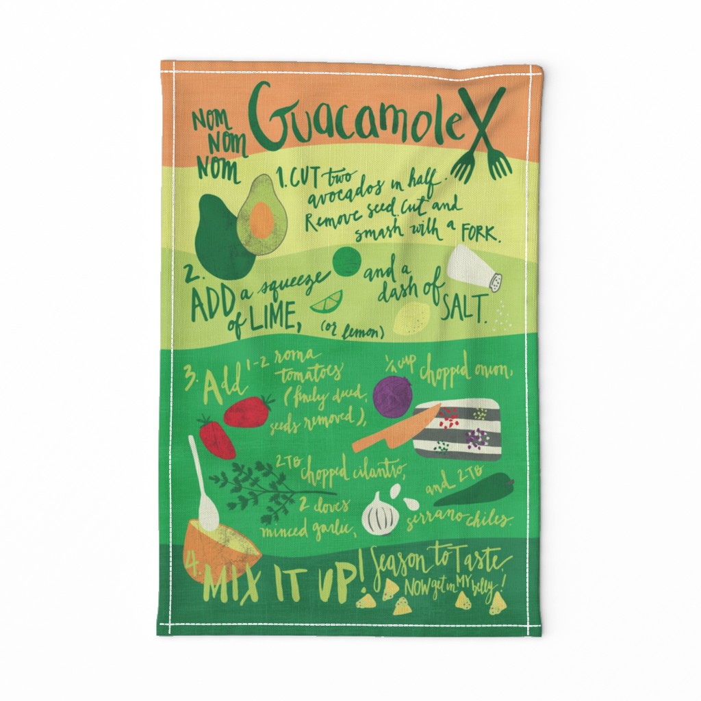 GUACAMOLE!  Tea Towel