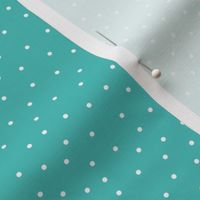 snowy dots teal :: cheeky christmas