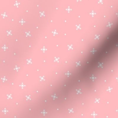 snowy flakes pink :: cheeky christmas