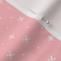 snowy flakes pink :: cheeky christmas