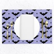 bat linen purple design