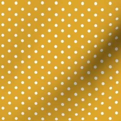 Mustard Polka Dots