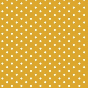 Mustard Polka Dots