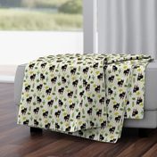 custom dog and cactus fabric