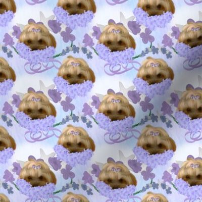 Yorkie -  Lilac Garland - abt. 2"