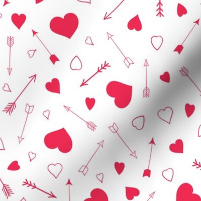 Red Hearts and Arrows