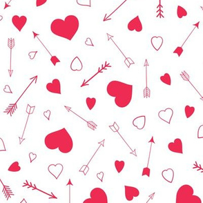 Red Hearts and Arrows