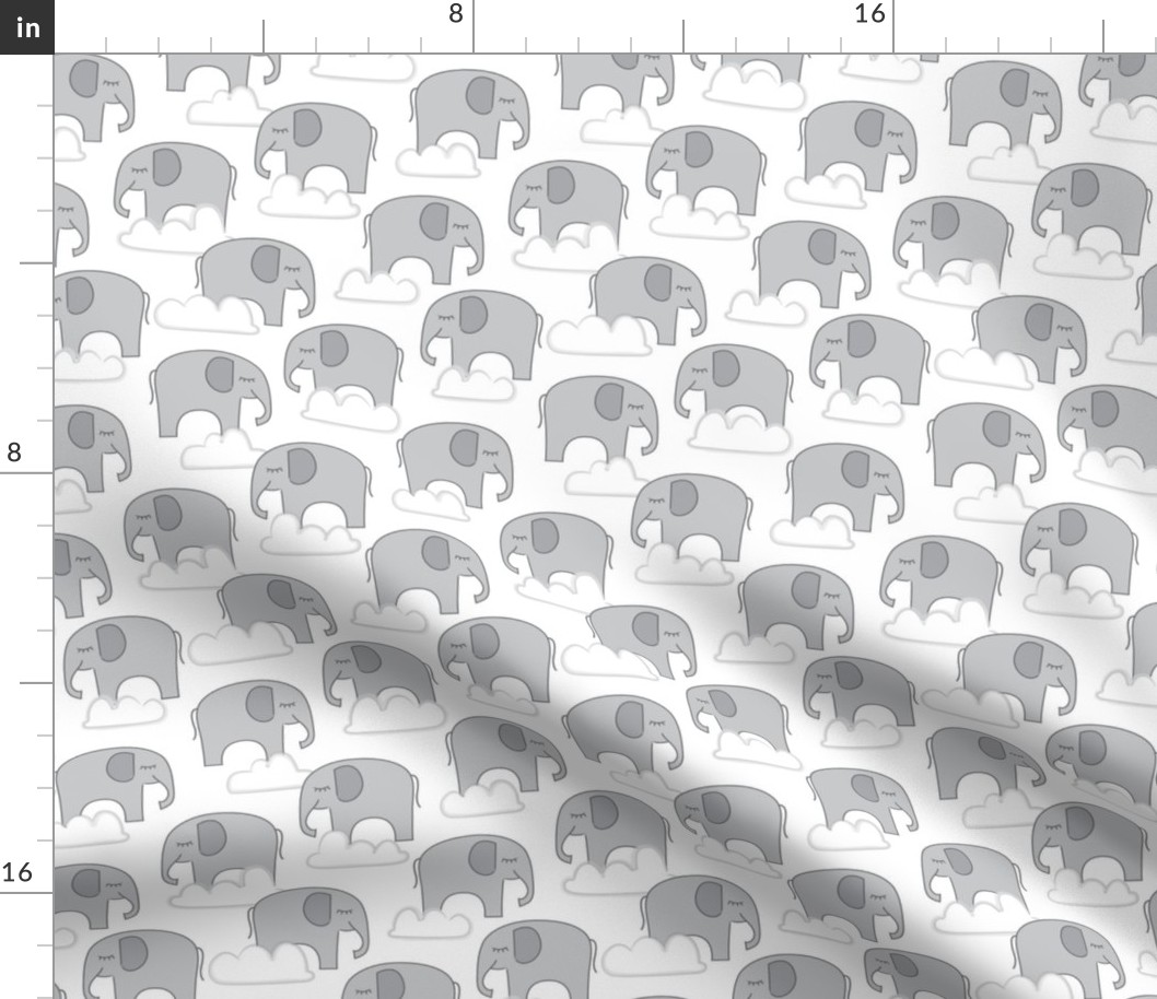 grey elephants-and-clouds