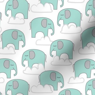 blue elephants-and-clouds