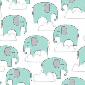 blue elephants-and-clouds