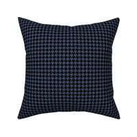 Half Inch Blue Jeans Blue and Black Houndstooth Check