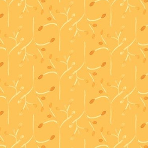 Yellow Gold Watercolor Blender Branches || fall autumn _ Miss Chiff Designs 