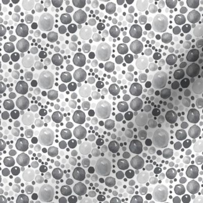 Light gray watercolor spots || Low volume Grey white drops dots bubbles champagne abstract _ Miss Chiff Designs 