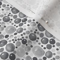 Light gray watercolor spots || Low volume Grey white drops dots bubbles champagne abstract _ Miss Chiff Designs 