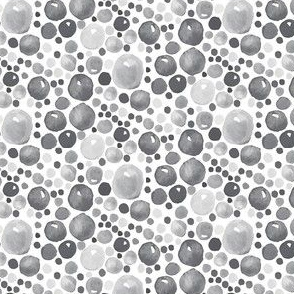 Light gray watercolor spots || Low volume Grey white drops dots bubbles champagne abstract _ Miss Chiff Designs 